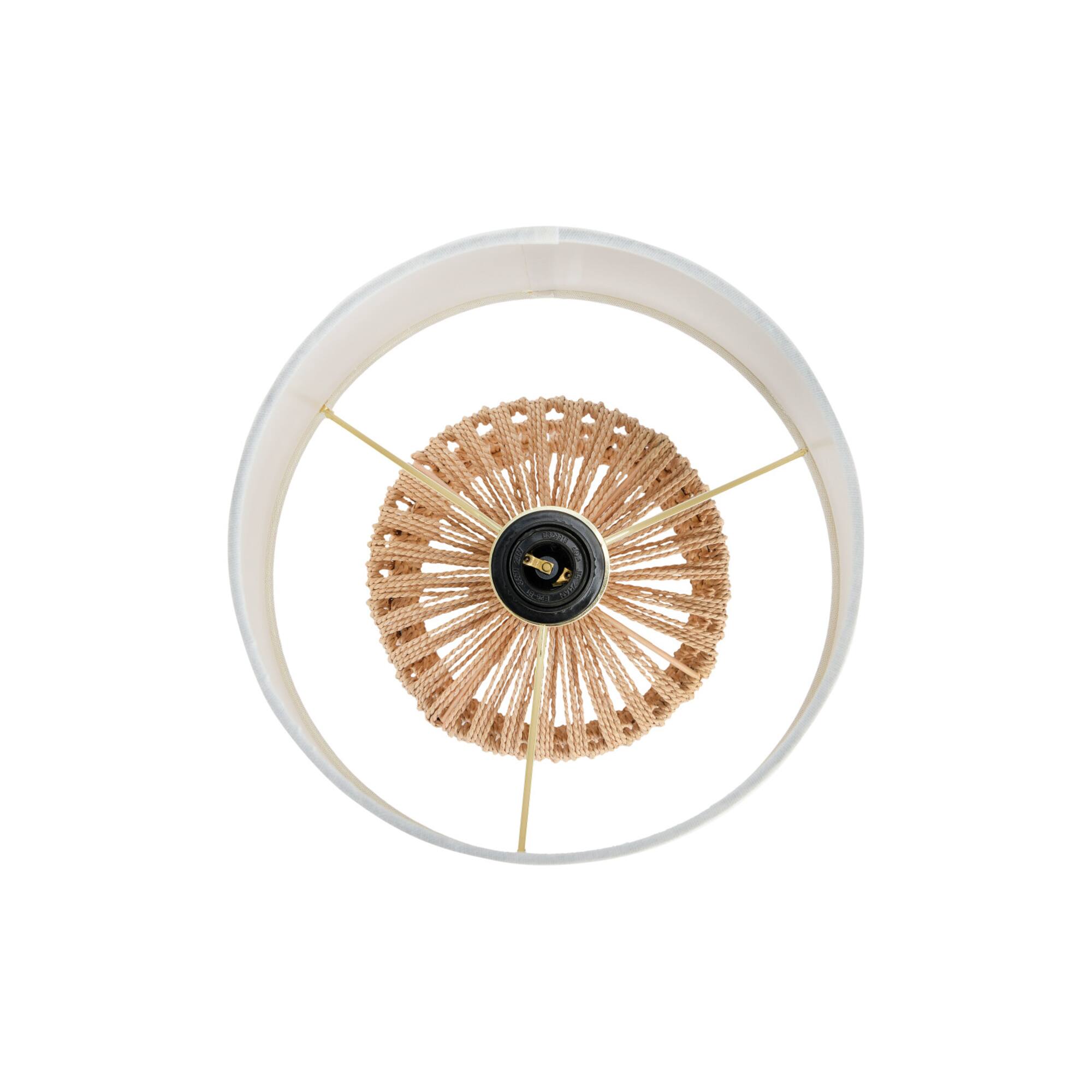 Hello Honey® 18" Drum-Shaped Rope Table Lamp